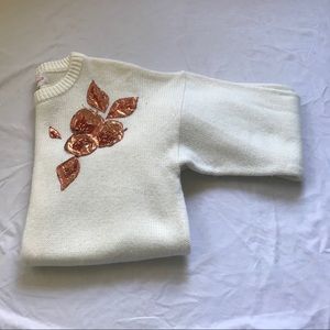 Collections Embroidered/Beaded Sweater!